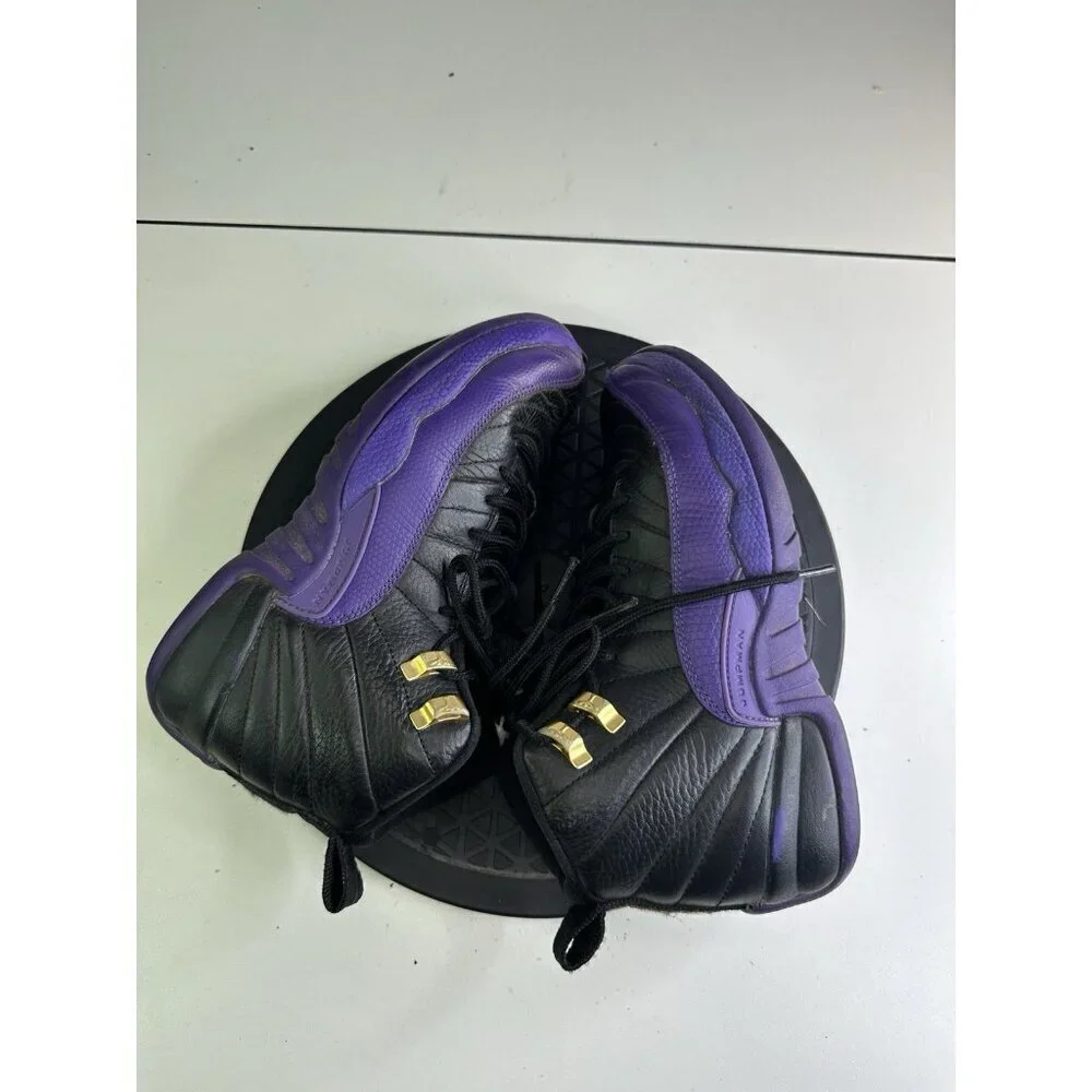 Air Jordan 12 Field Purple Retro Size 4y GS Sneakers Black 2023 153265-057